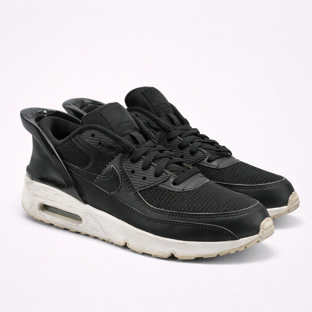 Nike Air Max 90 FlyEase‎ Black White Youth 6Y Womens 7.5 Athletic Running